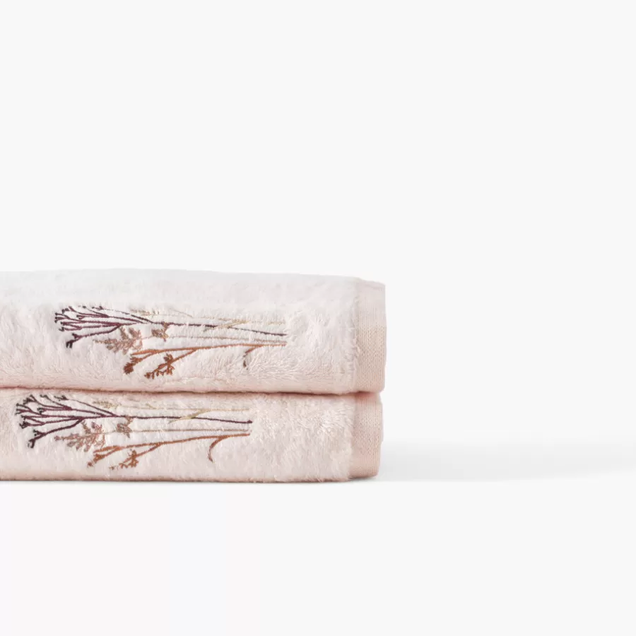 Carré Blanc Coffrets Cadeaux | Draps De Bain | Drap de bain coton et viscose de bambou Aura nude