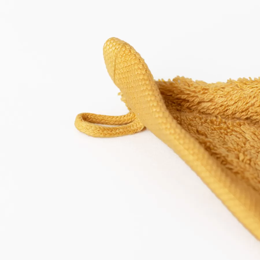 serviette_invit_coton_lola_ii_miel_2.webp Carré Blanc Serviettes Invité | Serviette invité coton Lola II miel