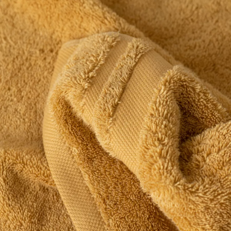 serviette_invit_coton_lola_ii_miel_3.webp Carré Blanc Serviettes Invité | Serviette invité coton Lola II miel