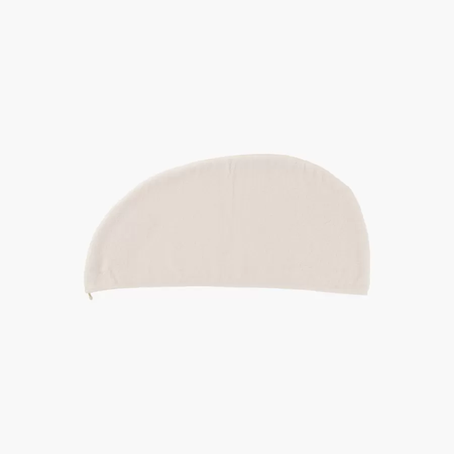 Carré Blanc Coffrets Cadeaux | Accessoires Beauté | Serviette pour cheveux en velours de coton biologique Naturelle naturel
