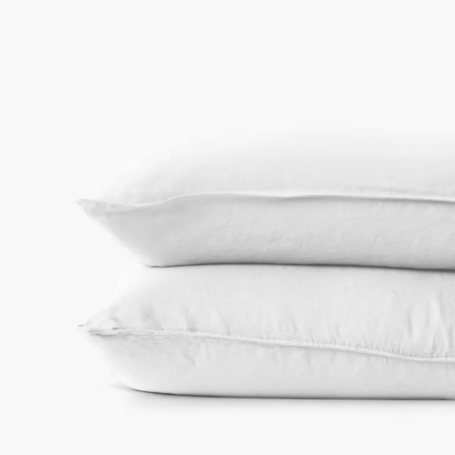 taie_doreiller_rectangulaire_lin_et_coton_lav_songe_blanc_2.webp Carré Blanc Taies D’oreiller | Taie d'oreiller rectangulaire lin et coton lavé Songe blanc