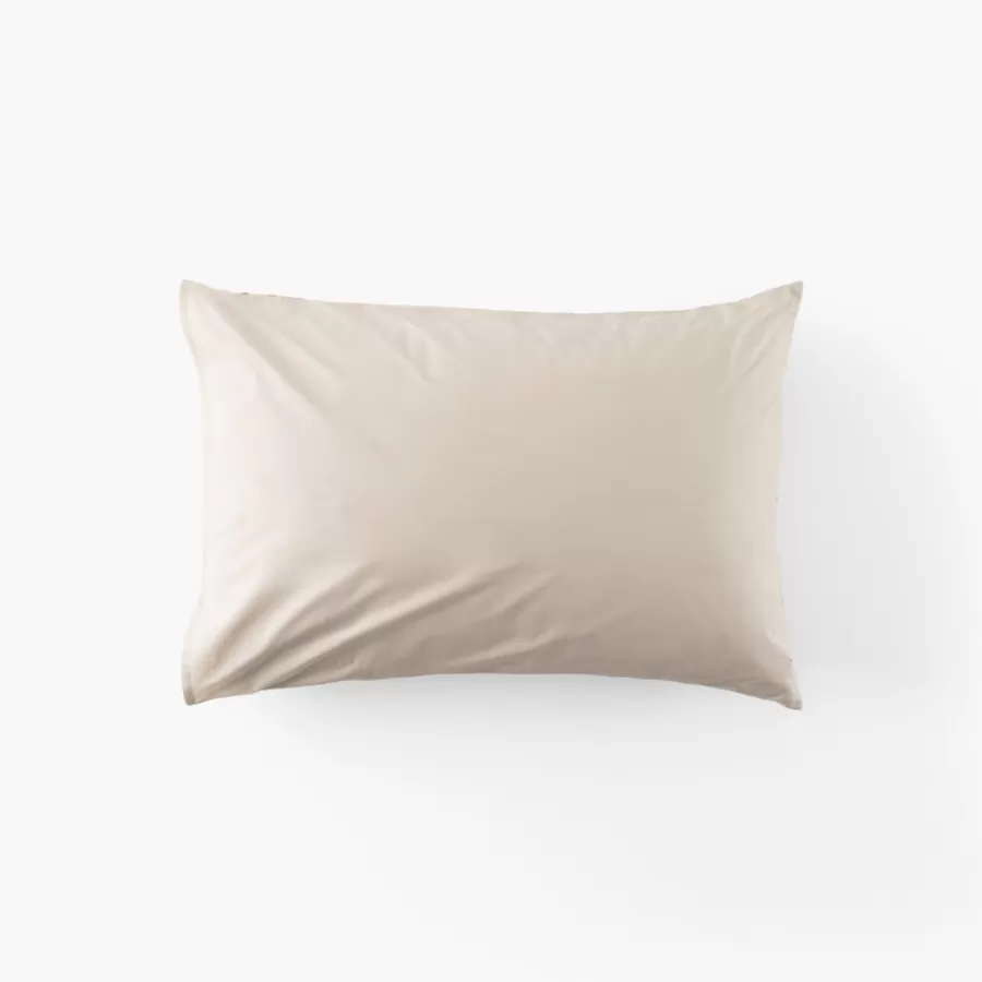Carré Blanc Taies D’oreiller | Taie d'oreiller rectangulaire percale de coton Neo ficelle floral