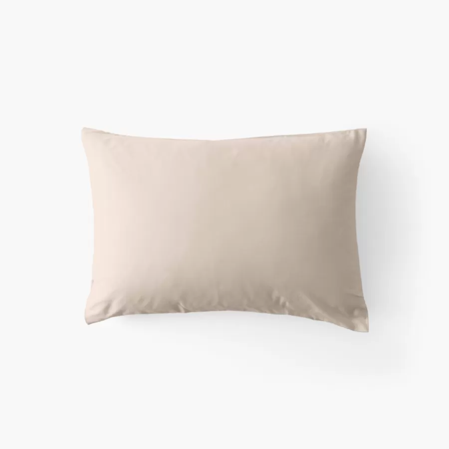 Carré Blanc Coffrets Cadeaux | Taies D’oreiller | Taie d'oreiller rectangulaire satin de coton bio lavé Quartz dune